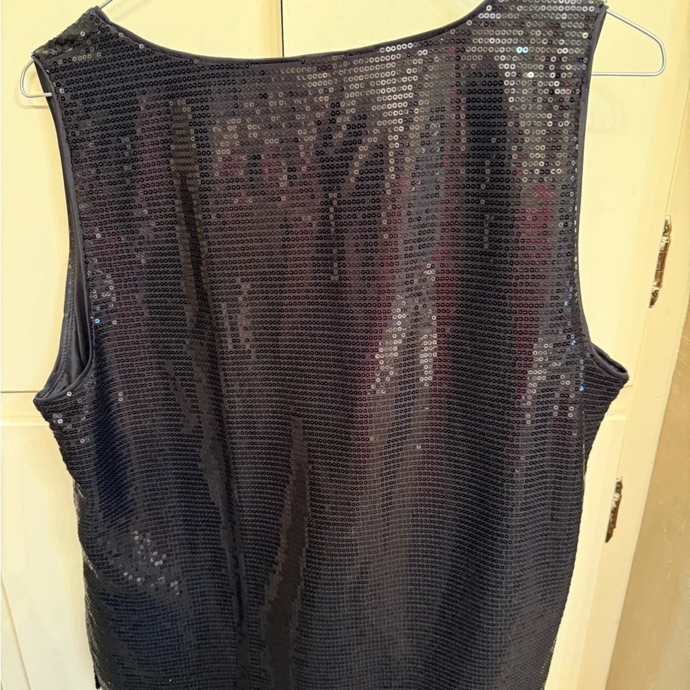 Nine West Black Sequin Tank Top - Picture 2 of 3